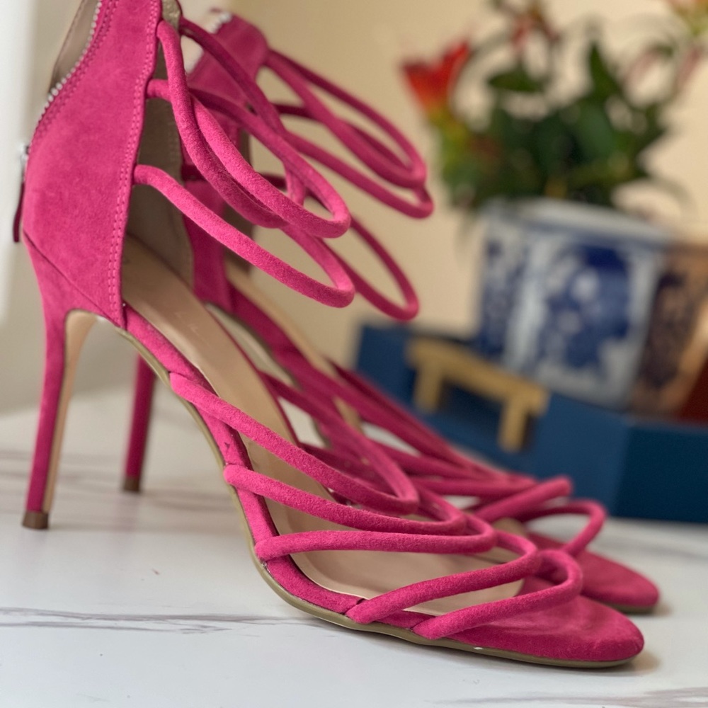 Pink Strappy Heels